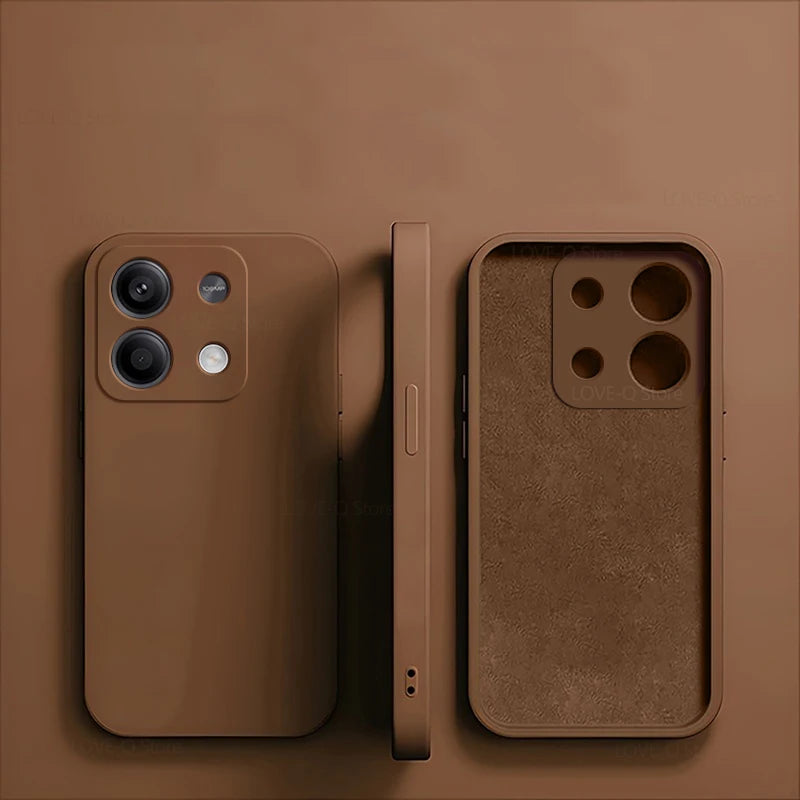 Redmi Note 13 Case Square Liquid Silicone Soft funda TPU Cover For Xiaomi Redmi Note 13 Note13Pro Plus Note13 Pro 5G Phone Cases