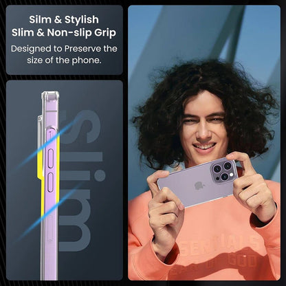 Étui Airbag hybride en acrylique antichoc pour iPhone 16 15 14 13 12 11 Pro Max Plus Mini, coque arrière rigide transparente en Silicone souple