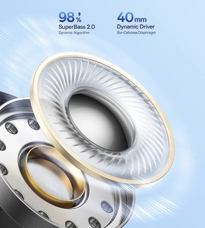 Baseus EH10 NC ANC casque sans fil 45dB casques hybrides adaptatifs antibruit casque LDAC haute résolution Bluetooth 6.0 80 heures