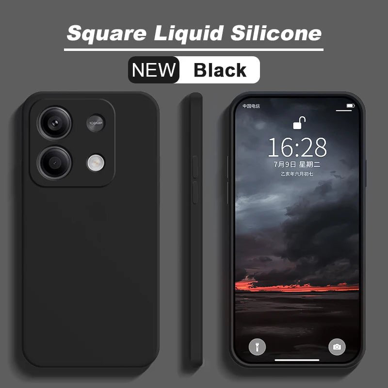 Redmi Note 13 Case Square Liquid Silicone Soft funda TPU Cover For Xiaomi Redmi Note 13 Note13Pro Plus Note13 Pro 5G Phone Cases