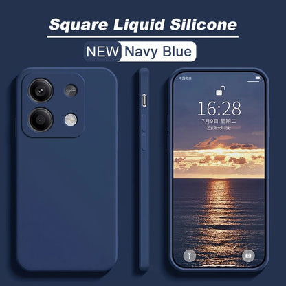 Redmi Note 13 Case Square Liquid Silicone Soft funda TPU Cover For Xiaomi Redmi Note 13 Note13Pro Plus Note13 Pro 5G Phone Cases