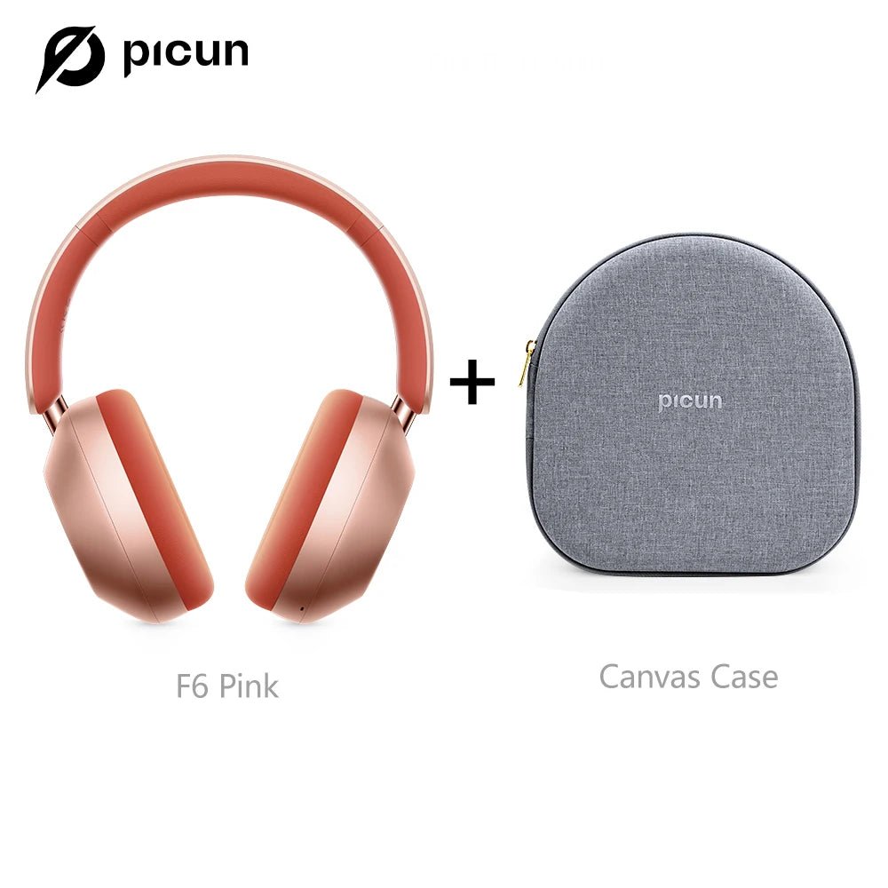Picun-Casque Bluetooth à suppression active du bruit F6, suivi de la tête ANC, audio 3D, casque sans fil, haute résolution, faible latence de contrôle