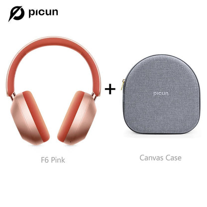 Picun-Casque Bluetooth à suppression active du bruit F6, suivi de la tête ANC, audio 3D, casque sans fil, haute résolution, faible latence de contrôle