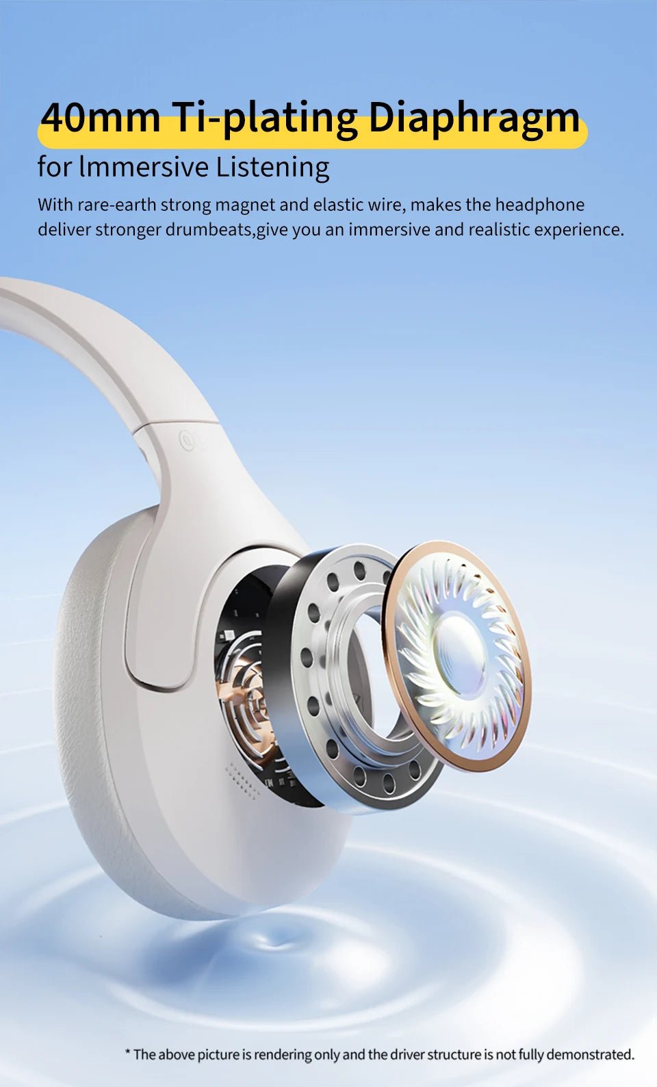 QCY-Écouteurs sans fil et filaires H3 Lite ANC, Bluetooth 5.3, casque supra-auriculaire pliable, son HIFI, 60 heures de lecture, écouteurs pour touristes allergiques