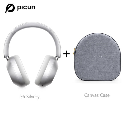 Picun-Casque Bluetooth à suppression active du bruit F6, suivi de la tête ANC, audio 3D, casque sans fil, haute résolution, faible latence de contrôle