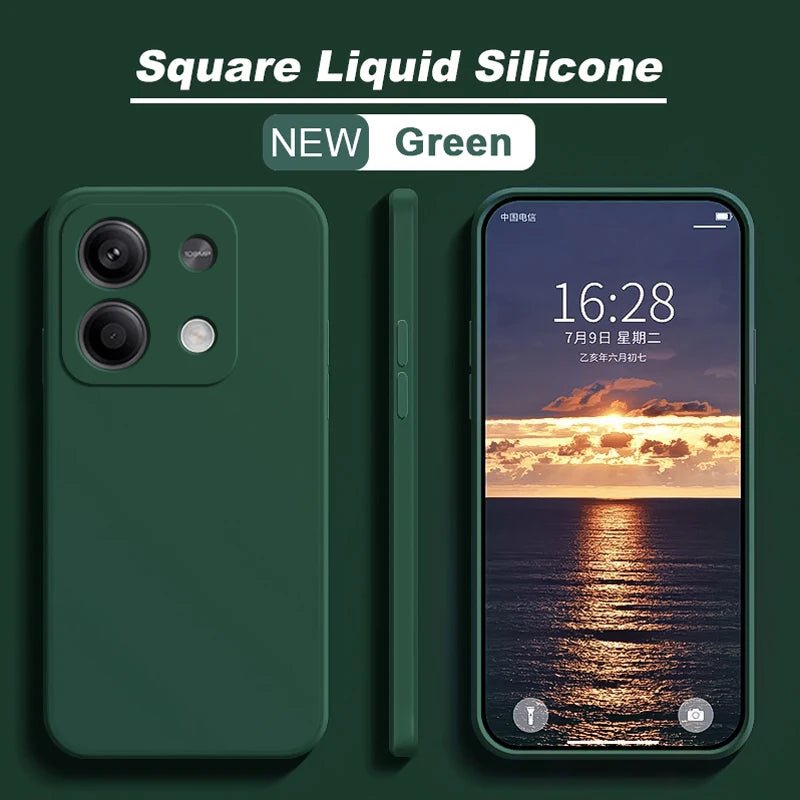 Redmi Note 13 Case Square Liquid Silicone Soft funda TPU Cover For Xiaomi Redmi Note 13 Note13Pro Plus Note13 Pro 5G Phone Cases