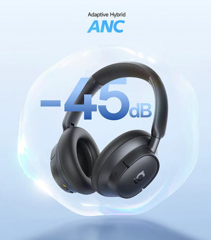 Baseus EH10 NC ANC casque sans fil 45dB casques hybrides adaptatifs antibruit casque LDAC haute résolution Bluetooth 6.0 80 heures
