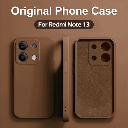 Redmi Note 13 Case Square Liquid Silicone Soft funda TPU Cover For Xiaomi Redmi Note 13 Note13Pro Plus Note13 Pro 5G Phone Cases
