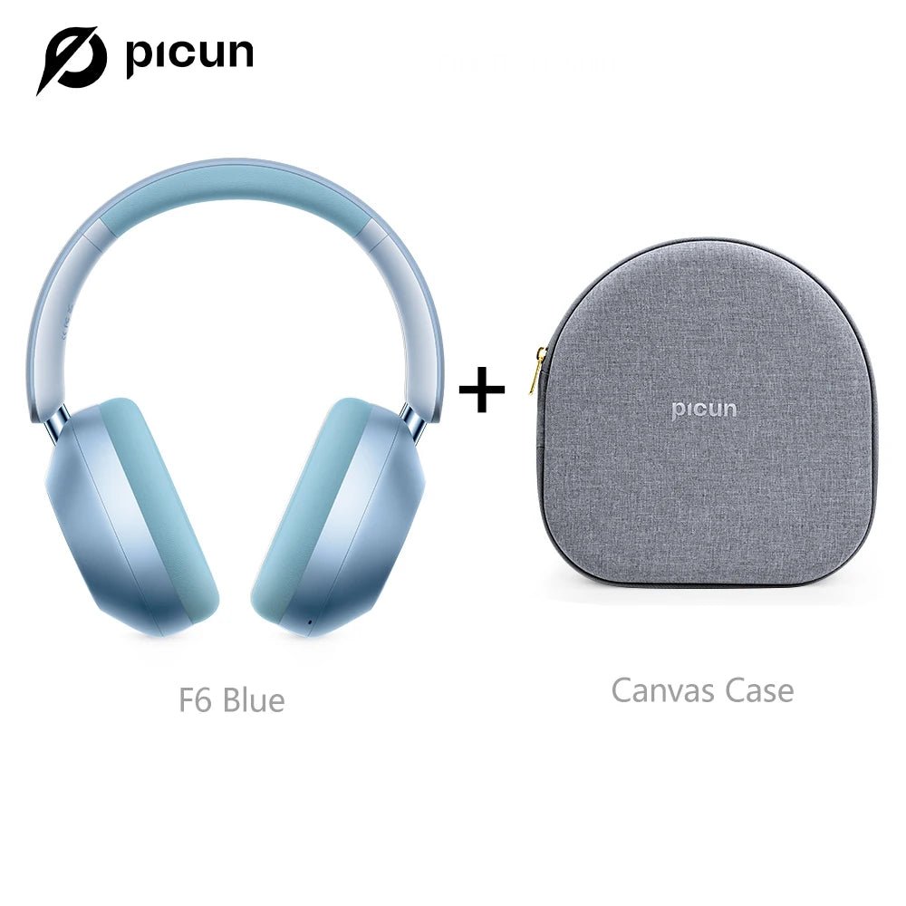 Picun-Casque Bluetooth à suppression active du bruit F6, suivi de la tête ANC, audio 3D, casque sans fil, haute résolution, faible latence de contrôle