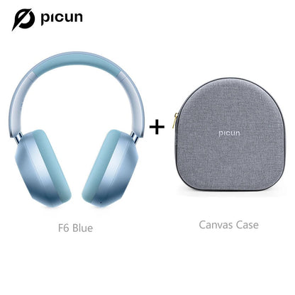 Picun-Casque Bluetooth à suppression active du bruit F6, suivi de la tête ANC, audio 3D, casque sans fil, haute résolution, faible latence de contrôle